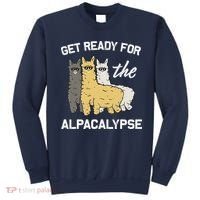Get Ready For The Alpacalypse Funny Alpaca Fan Gift Sweatshirt thumb 0