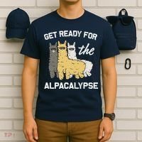 Get Ready For The Alpacalypse Funny Alpaca Fan Gift T-Shirt thumb 6