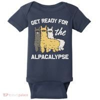 Get Ready For The Alpacalypse Funny Alpaca Fan Gift Baby Bodysuit thumb 0