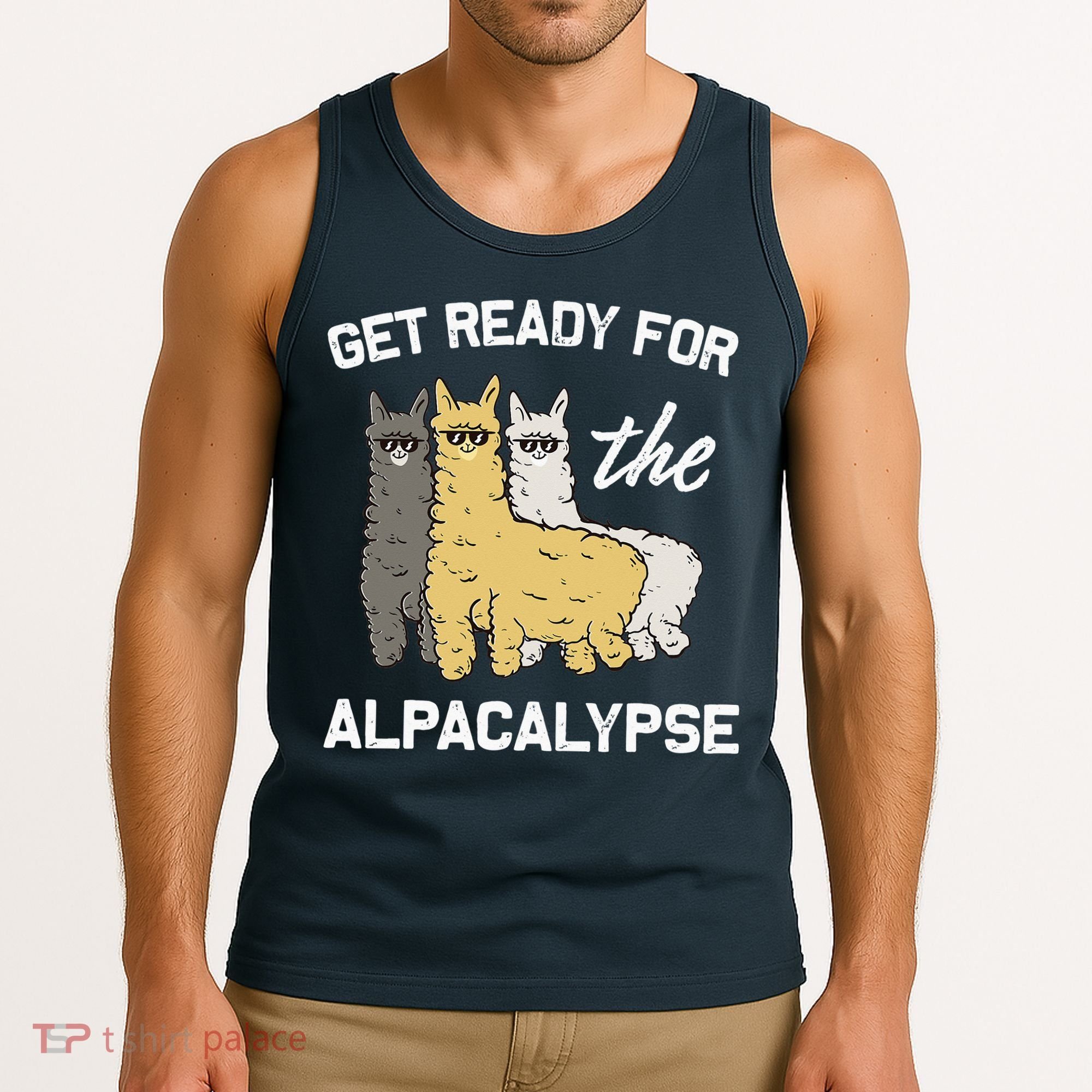 Get Ready For The Alpacalypse Funny Alpaca Fan Gift Tank Top