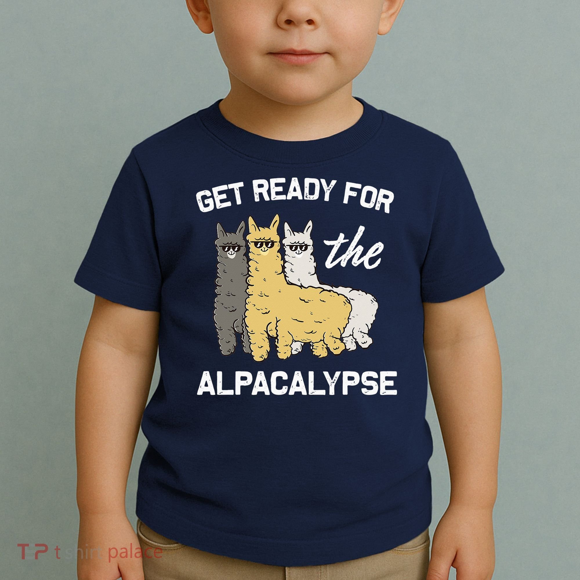 Get Ready For The Alpacalypse Funny Alpaca Fan Gift Toddler T-Shirt