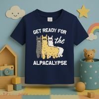 Get Ready For The Alpacalypse Funny Alpaca Fan Gift Toddler T-Shirt thumb 3