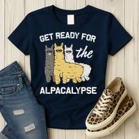 Get Ready For The Alpacalypse Funny Alpaca Fan Gift Women's T-Shirt thumb 3