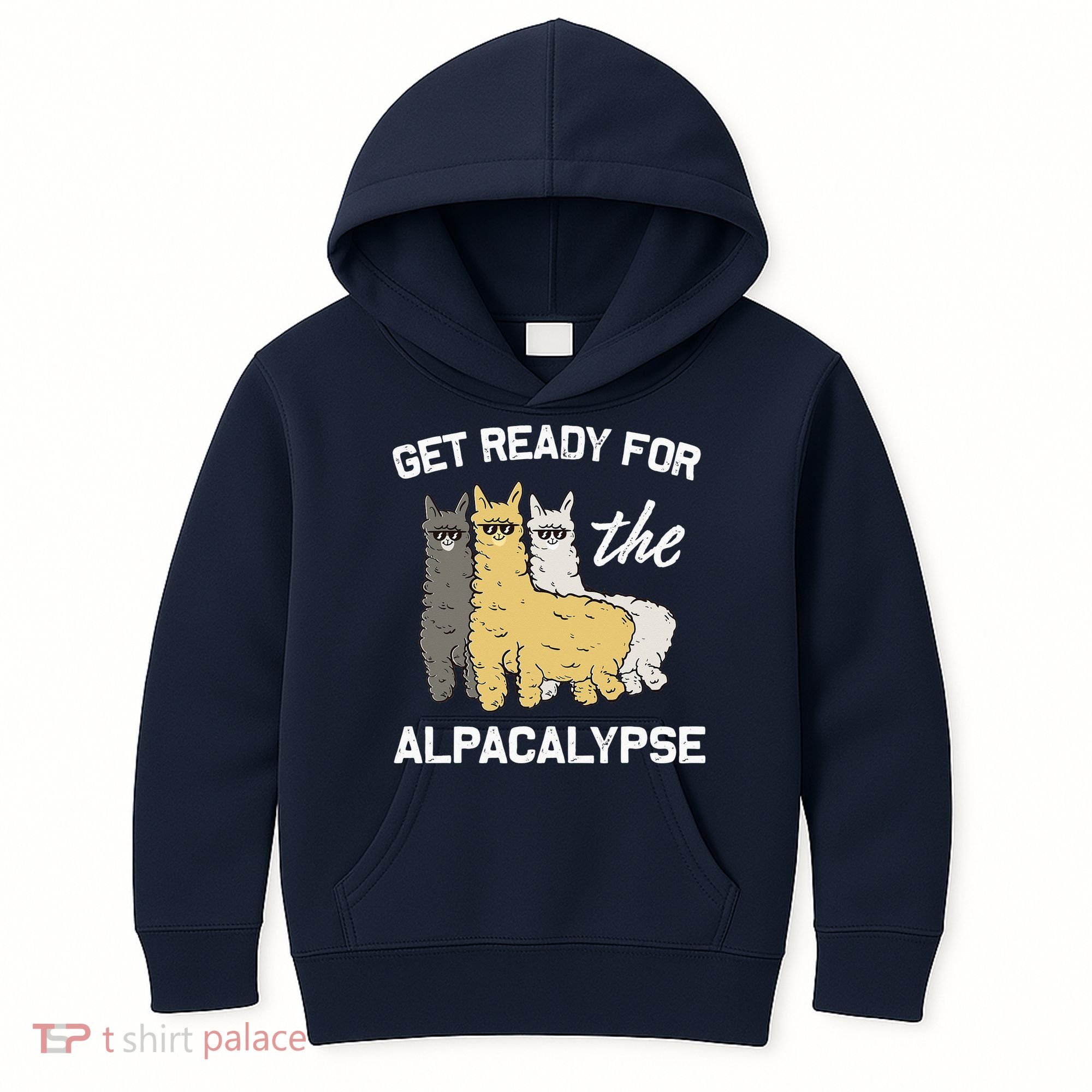 Get Ready For The Alpacalypse Funny Alpaca Fan Gift Kids Hoodie