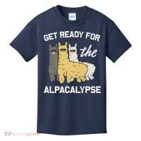Get Ready For The Alpacalypse Funny Alpaca Fan Gift Kids T-Shirt thumb 0
