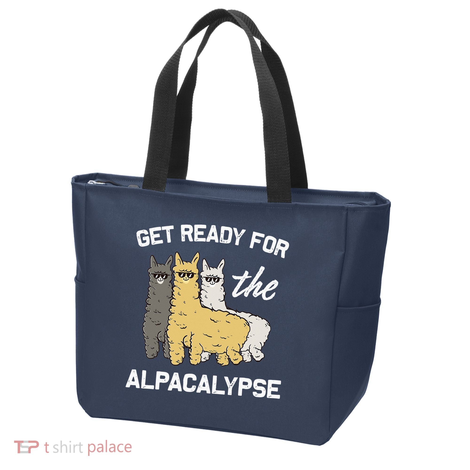 Get Ready For The Alpacalypse Funny Alpaca Fan Gift Tote Bag
