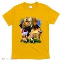 Golden Retriever Family Of Dogs Portrait T-Shirt thumb 0