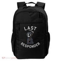 Grim Reaper Funny Dark Humor Mortician Last Responder Backpack thumb 0