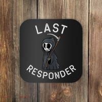 Grim Reaper Funny Dark Humor Mortician Last Responder Coaster thumb 0