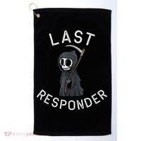 Grim Reaper Funny Dark Humor Mortician Last Responder Golf Towel thumb 0