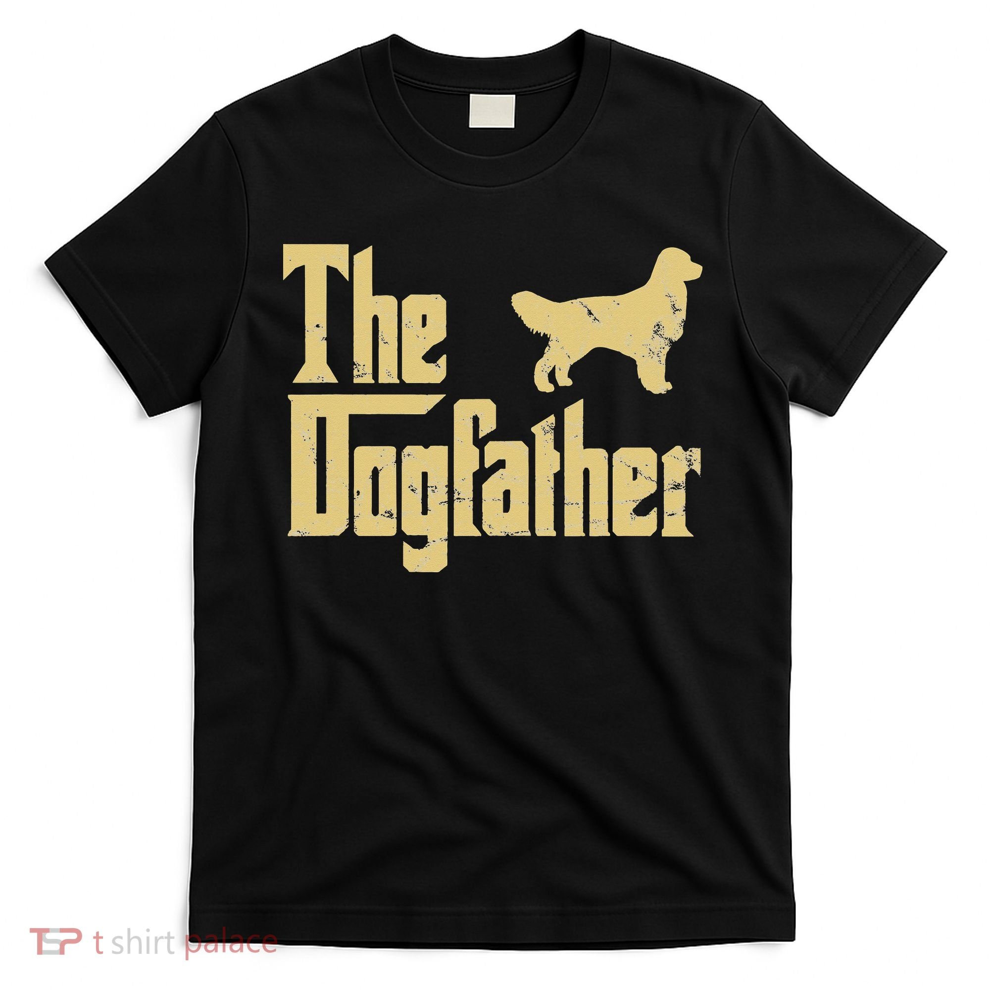 Golden Retriever Funny Dog The Dogfather Parody T-Shirt