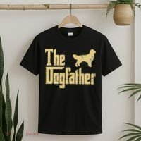 Golden Retriever Funny Dog The Dogfather Parody T-Shirt thumb 2