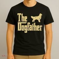 Golden Retriever Funny Dog The Dogfather Parody T-Shirt thumb 3