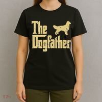 Golden Retriever Funny Dog The Dogfather Parody T-Shirt thumb 4