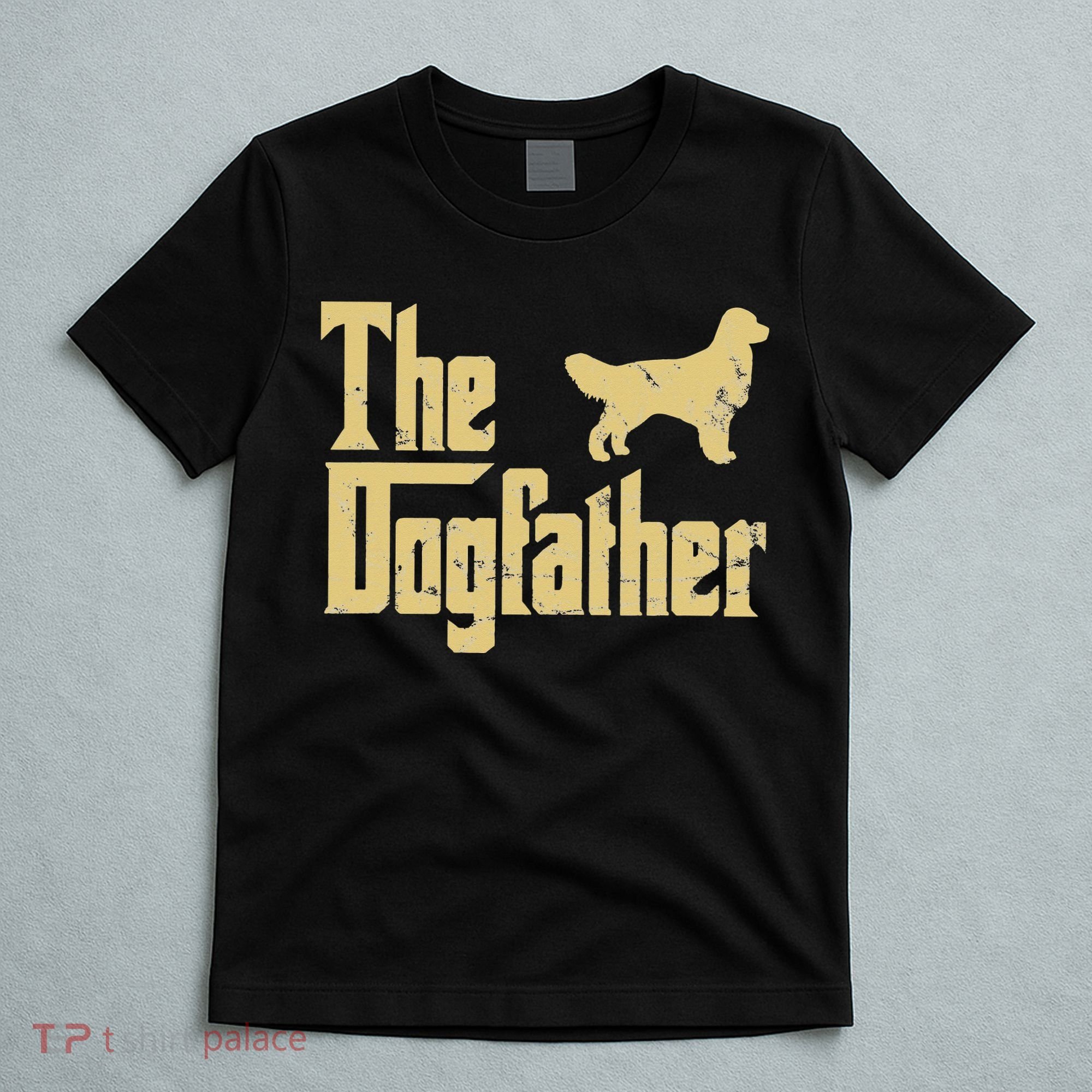 Golden Retriever Funny Dog The Dogfather Parody T-Shirt