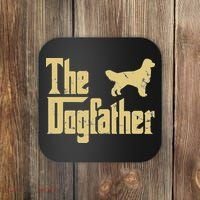Golden Retriever Funny Dog The Dogfather Parody Coaster thumb 0