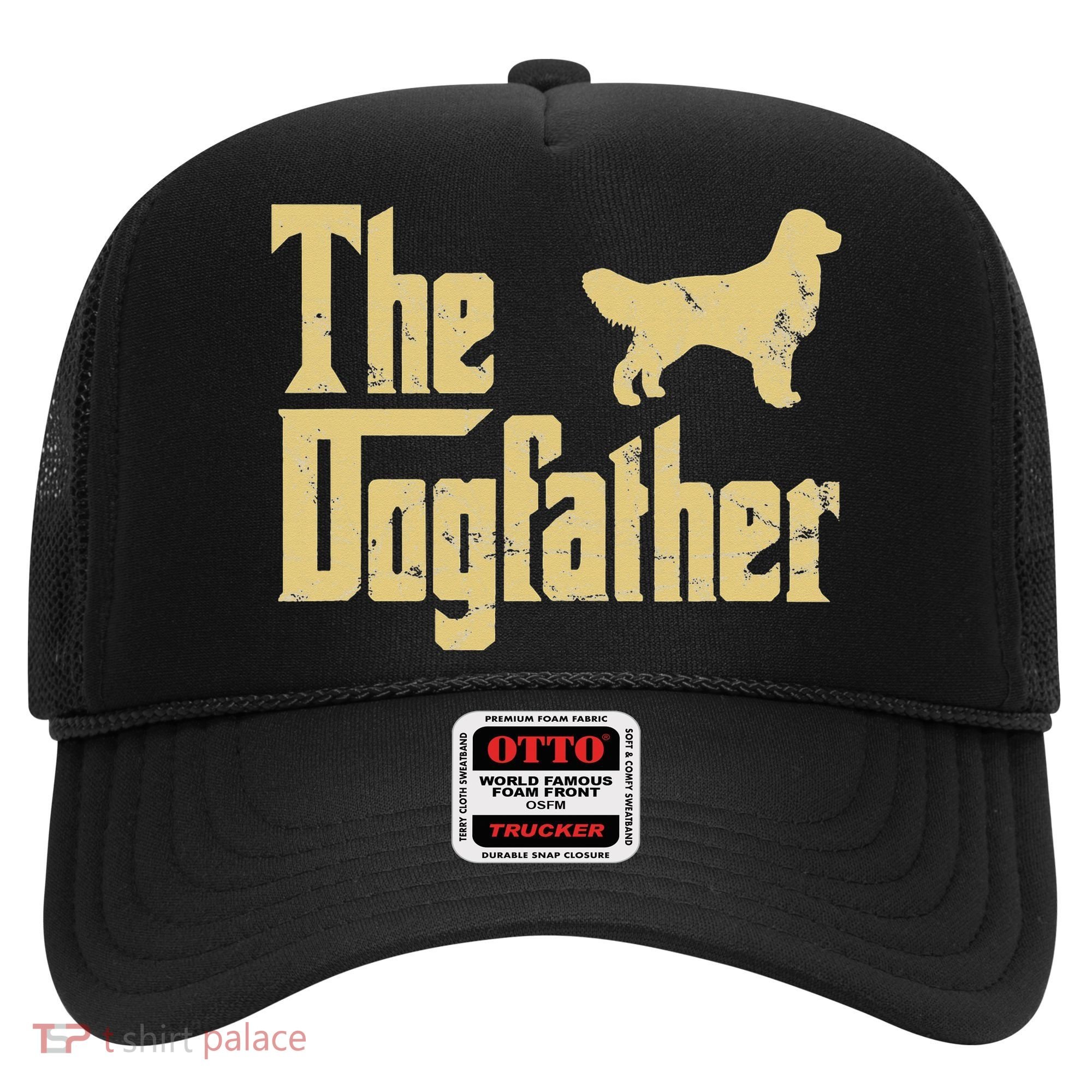 Golden Retriever Funny Dog The Dogfather Parody Hat