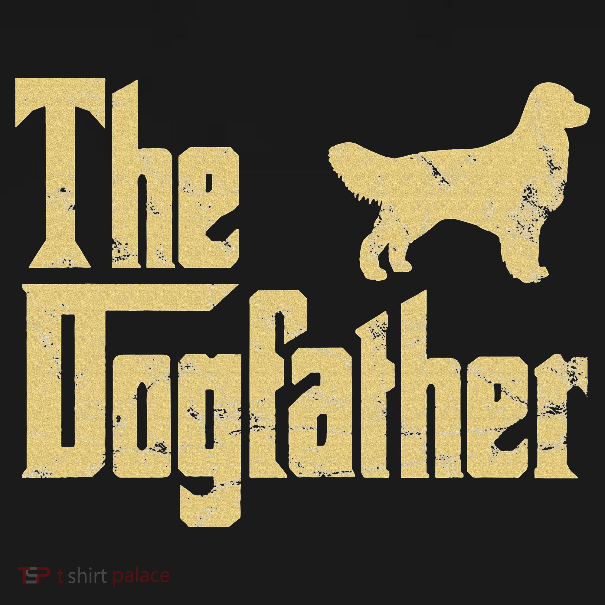 Golden Retriever Funny Dog The Dogfather Parody Women's Long Sleeve Shirt