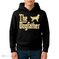 Golden Retriever Funny Dog The Dogfather Parody Kids Hoodie thumb 4