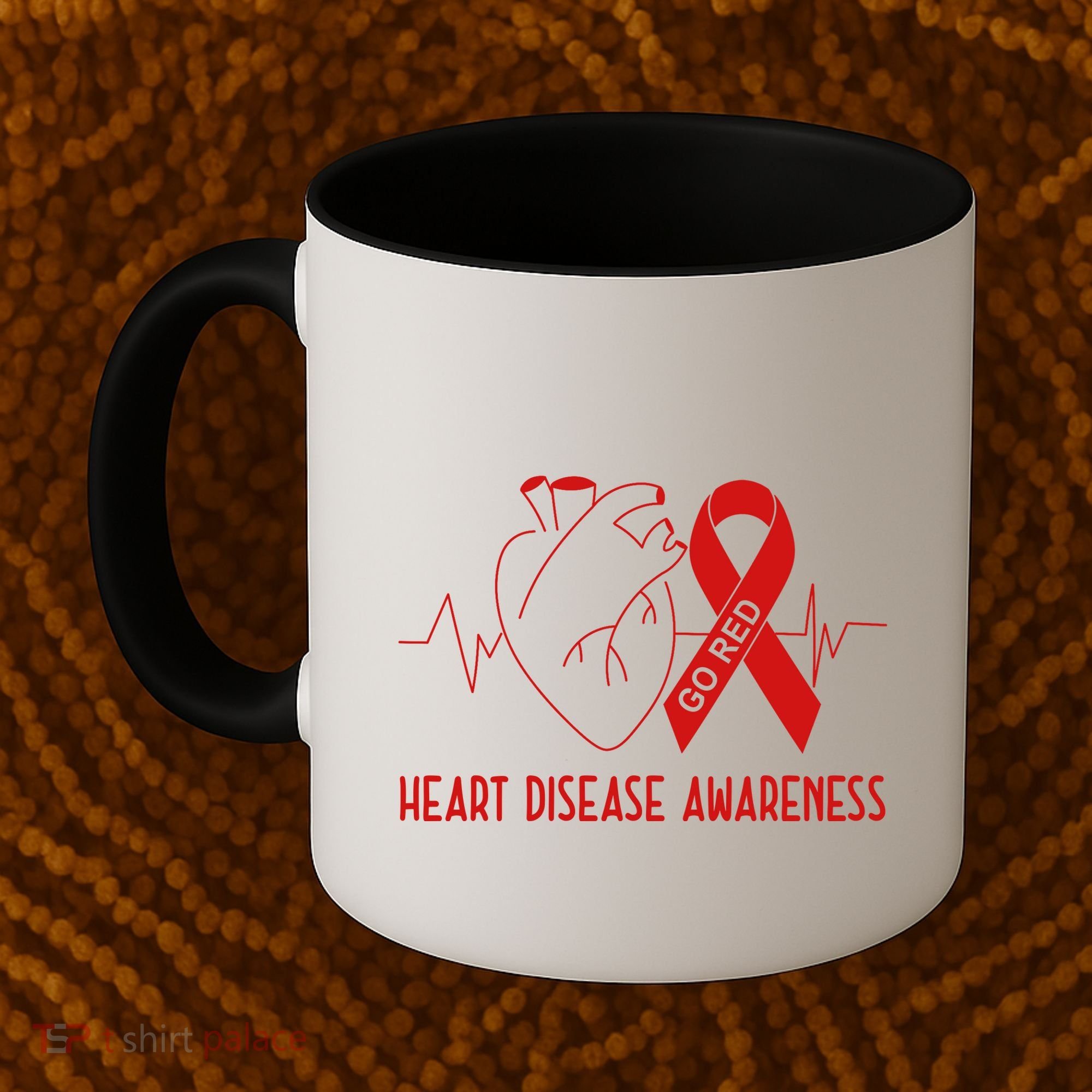 Go Red For Heart Disease Awareness Coffee Mug