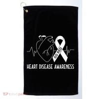 Go Red For Heart Disease Awareness Golf Towel thumb 0