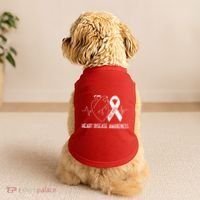 Go Red For Heart Disease Awareness Doggie Tank thumb 2
