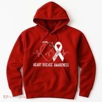 Go Red For Heart Disease Awareness Hoodie thumb 0