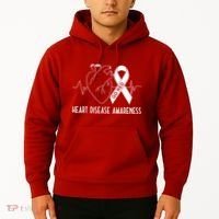 Go Red For Heart Disease Awareness Hoodie thumb 2