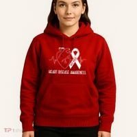 Go Red For Heart Disease Awareness Hoodie thumb 5