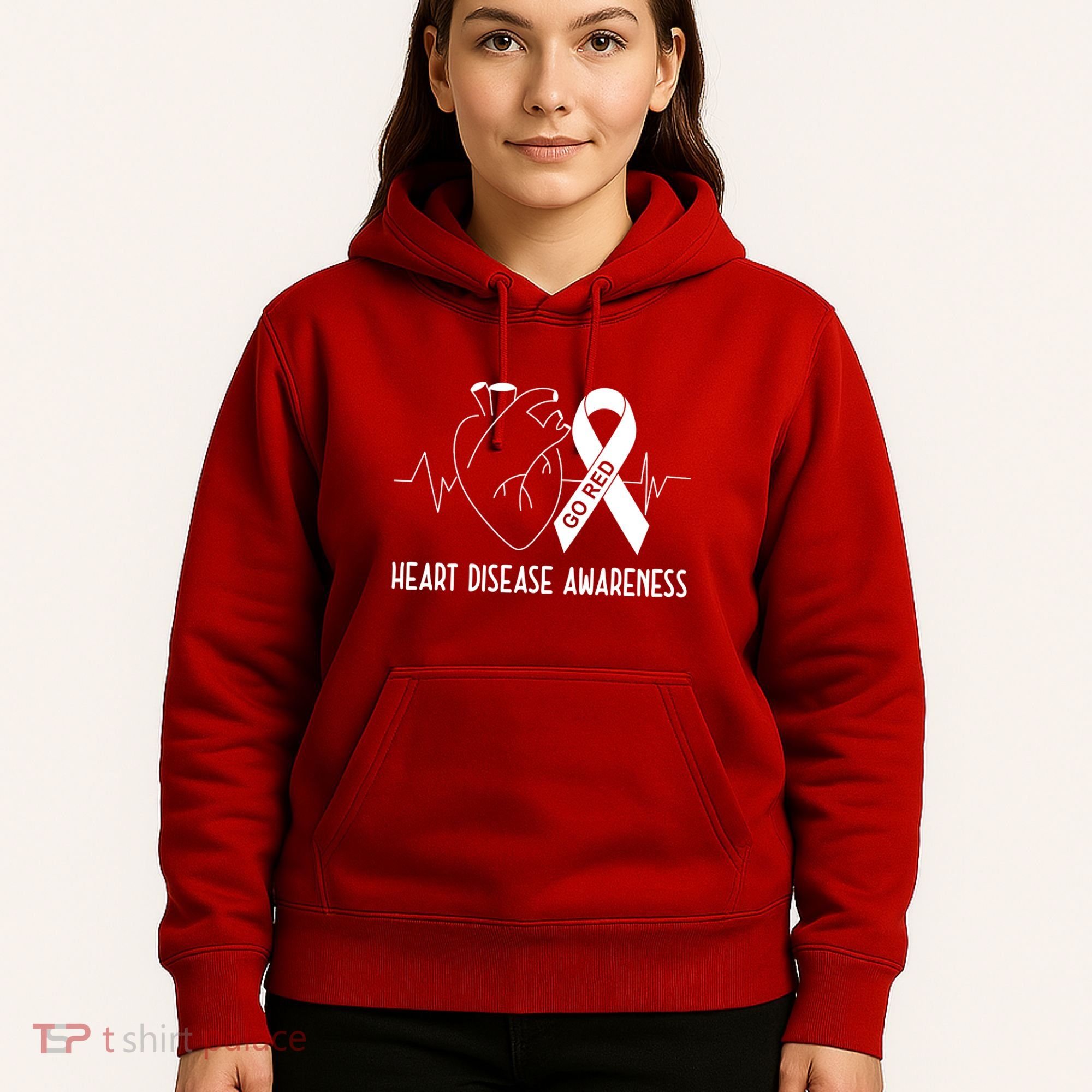 Go Red For Heart Disease Awareness Hoodie