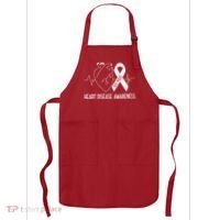 Go Red For Heart Disease Awareness Apron thumb 0