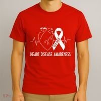Go Red For Heart Disease Awareness T-Shirt thumb 3