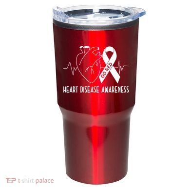 Go Red For Heart Disease Awareness Tumbler