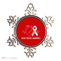 Go Red For Heart Disease Awareness Ornament thumb 0