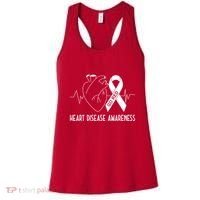 Go Red For Heart Disease Awareness Women's Tank Top thumb 0