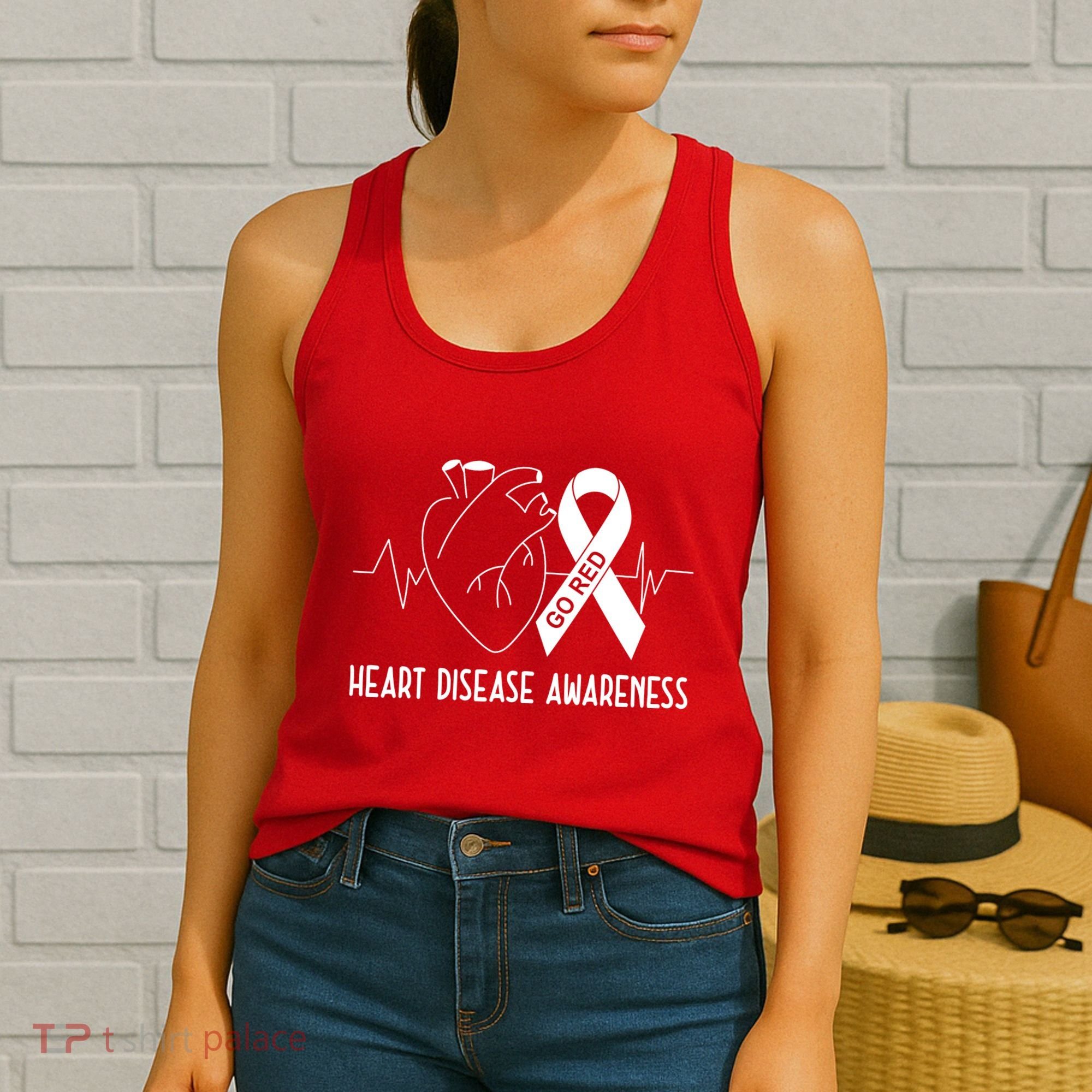 Go Red For Heart Disease Awareness Women's Tank Top