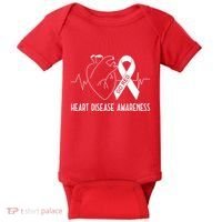 Go Red For Heart Disease Awareness Baby Bodysuit thumb 0