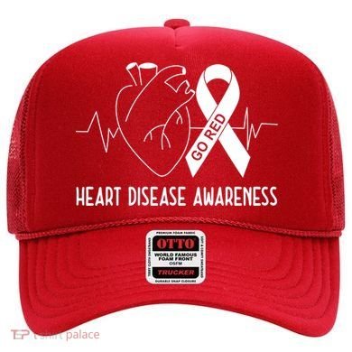 Go Red For Heart Disease Awareness Hat