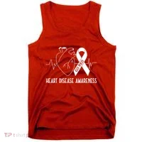 Go Red For Heart Disease Awareness Tank Top thumb 0