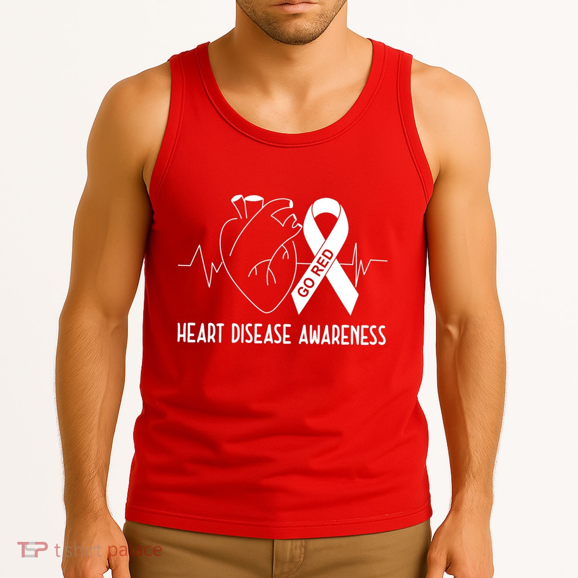 Go Red For Heart Disease Awareness Tank Top