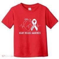 Go Red For Heart Disease Awareness Toddler T-Shirt thumb 0