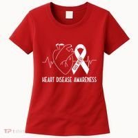 Go Red For Heart Disease Awareness Women's T-Shirt thumb 0