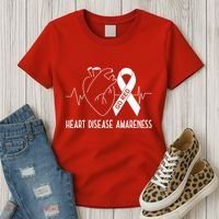 Go Red For Heart Disease Awareness Women's T-Shirt thumb 3