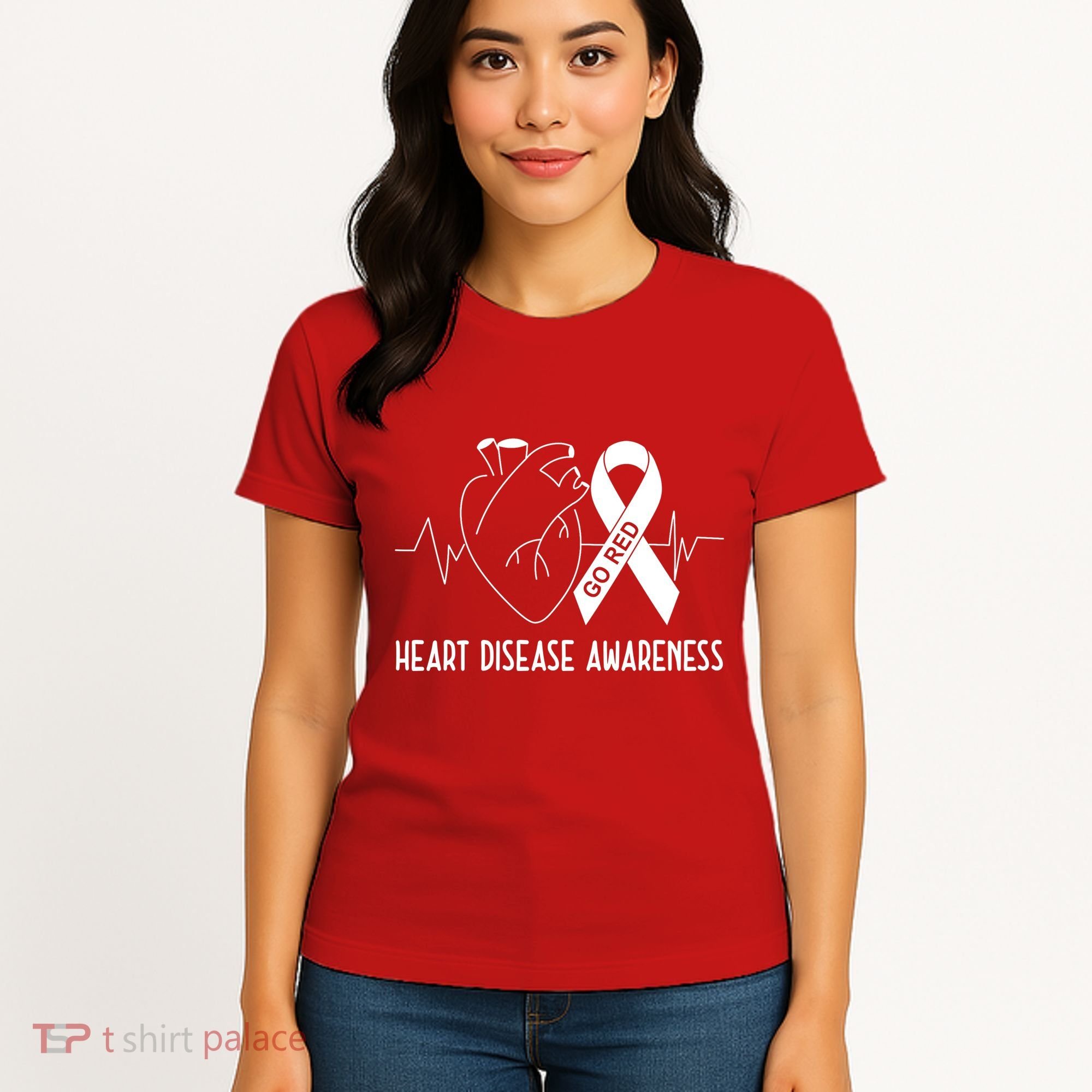 Go Red For Heart Disease Awareness Women's T-Shirt