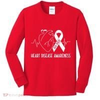 Go Red For Heart Disease Awareness Kids Long Sleeve Shirt thumb 0