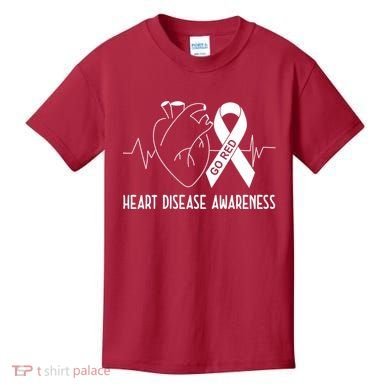 Go Red For Heart Disease Awareness Kids T-Shirt