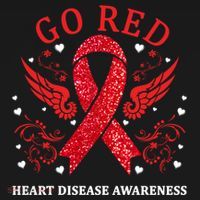 Go Red For Heart Disease Awareness In February Heart Month Gift Women's Hoodie thumb 2
