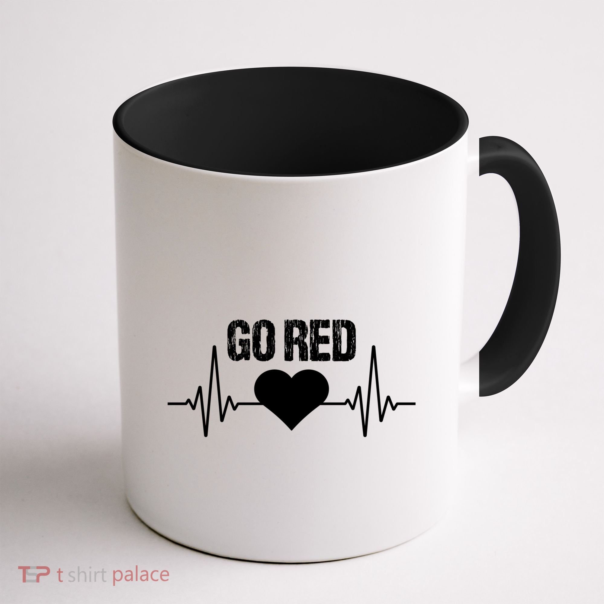 Go Red For Heart Disease Month Awareness Gift Coffee Mug
