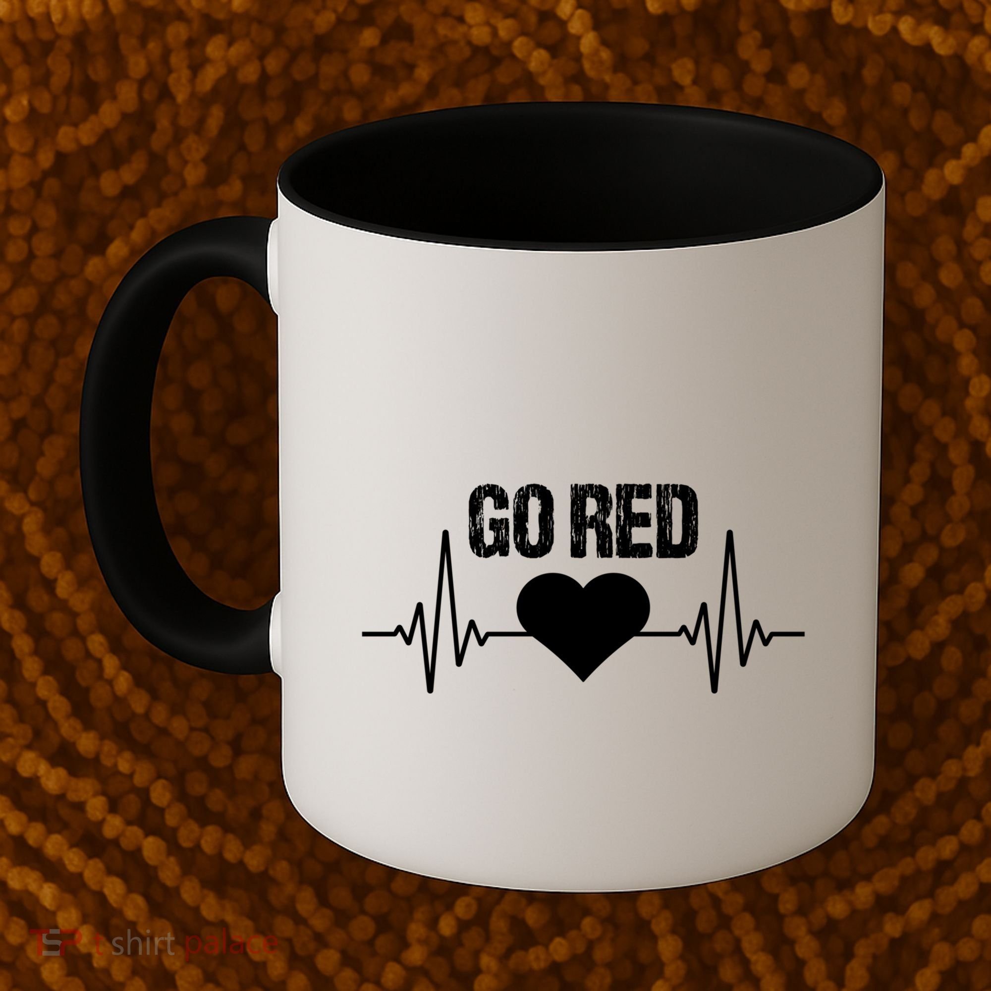 Go Red For Heart Disease Month Awareness Gift Coffee Mug