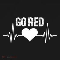 Go Red For Heart Disease Month Awareness Gift Women's Hoodie thumb 2